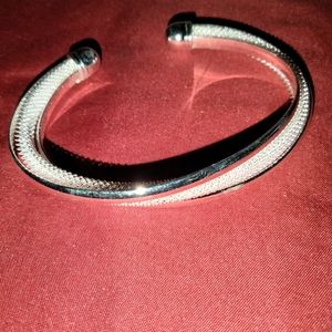 925 Sterling Silver Mesh Cuff Bracelet